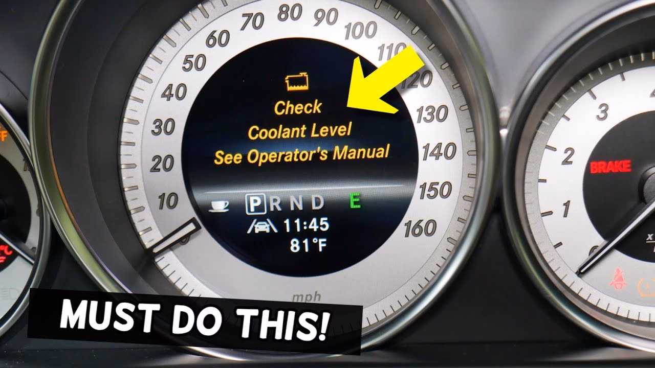 How does a coolant warning work?