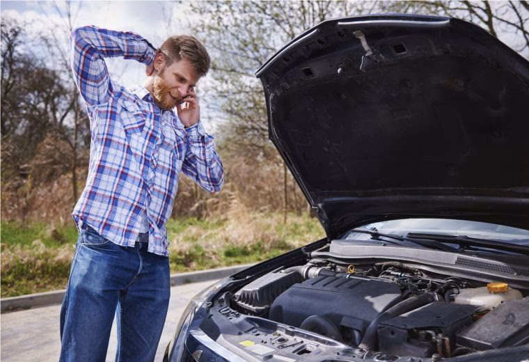 What causes a check engine light if a car won't start?