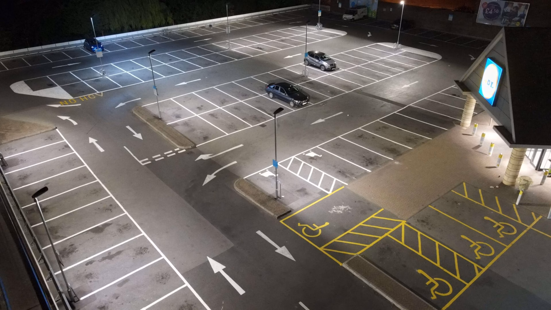 What types of car park line markings are available?