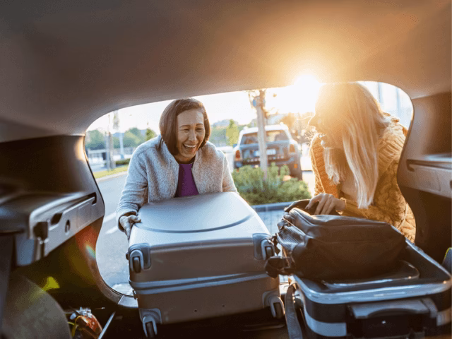 How do I drop off travellers at Stansted Airport?
