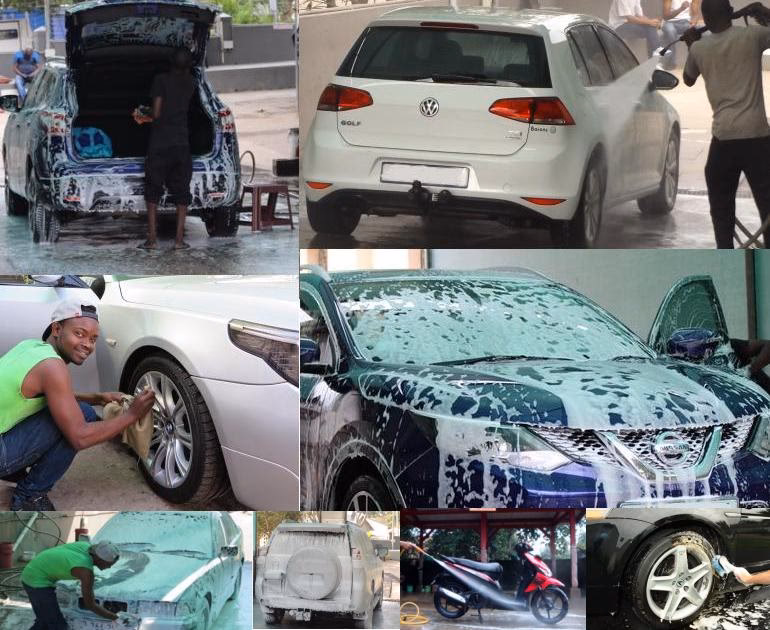 What does a car wash do?