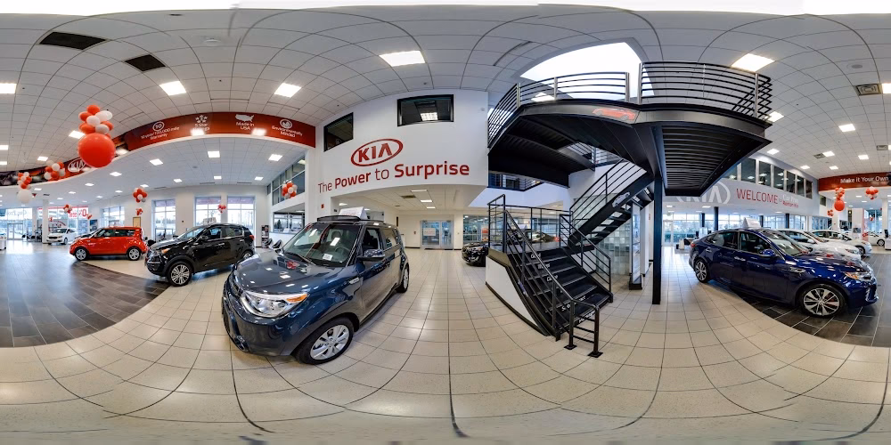 What was the experience like at a Kia dealership?