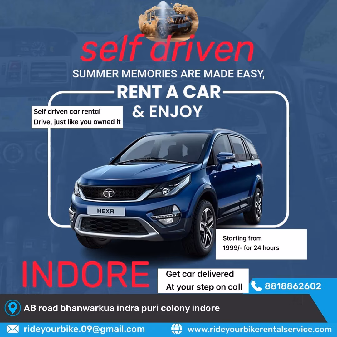 Why should you hire a car rental in Indore?