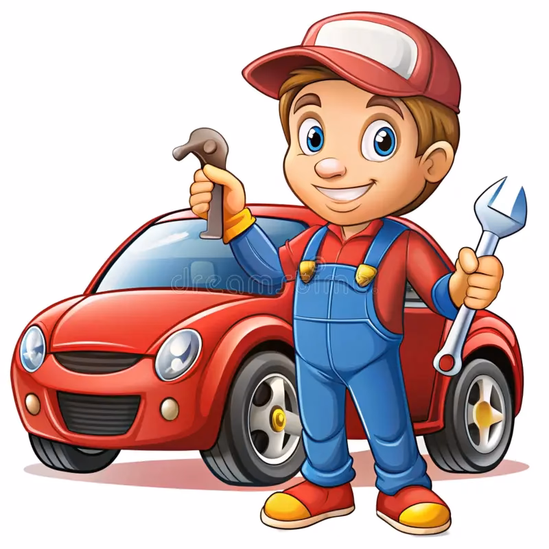 How many car mechanic cartoons are there?
