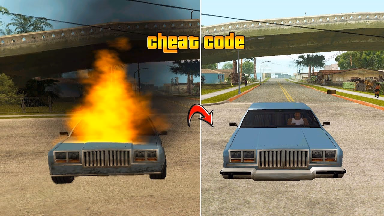 What are vehicle cheats in GTA San Andreas Definitive Edition?