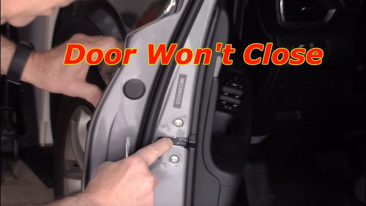 How do you fix a broken car door?