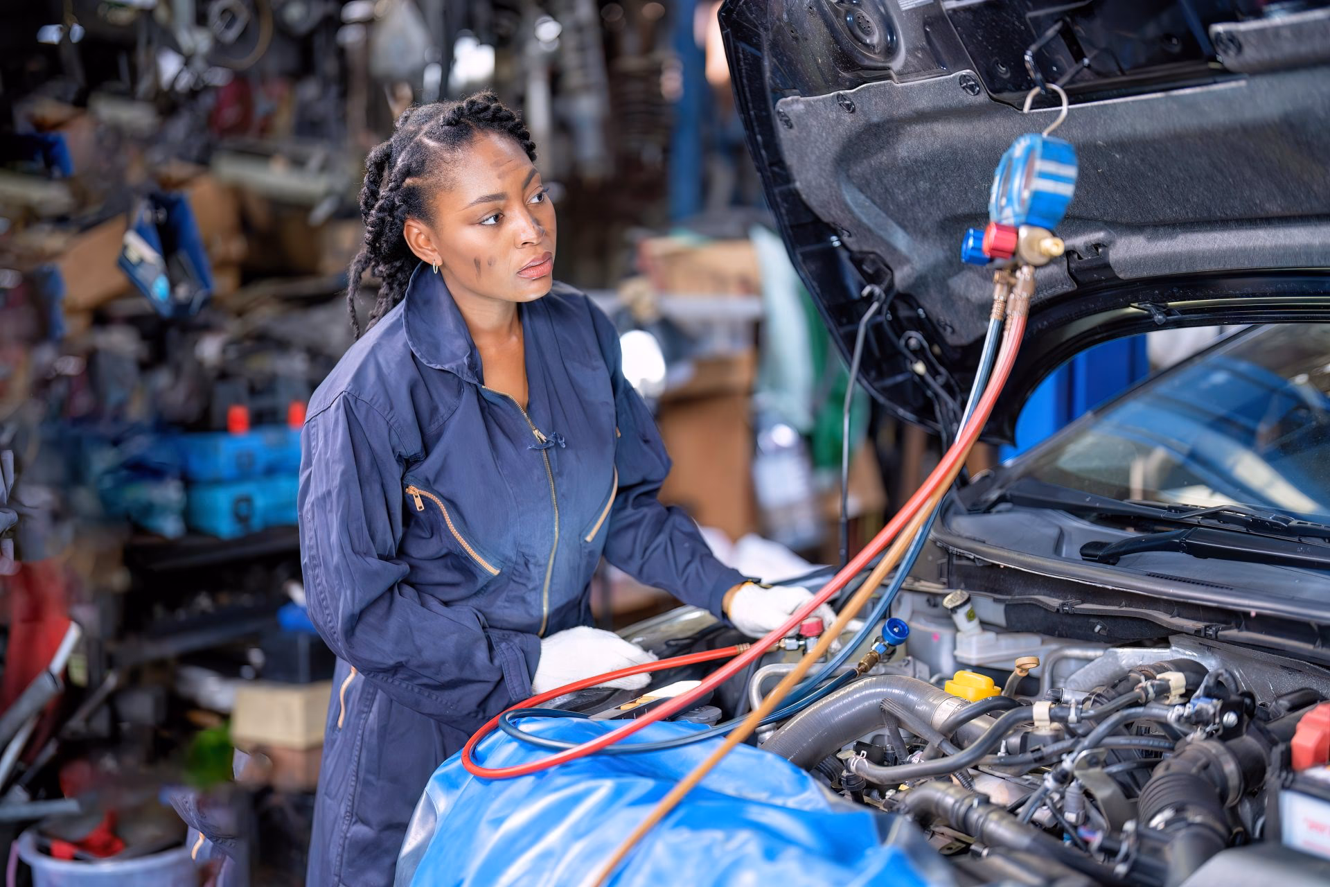 What services does Nath's mobile garage offer?