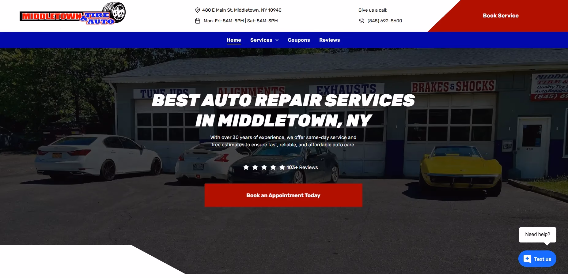 Where can I find auto services in Middletown, NY?