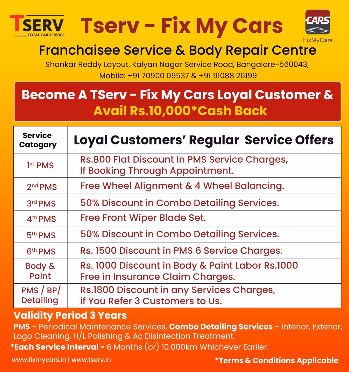 How to book car service in Bangalore?