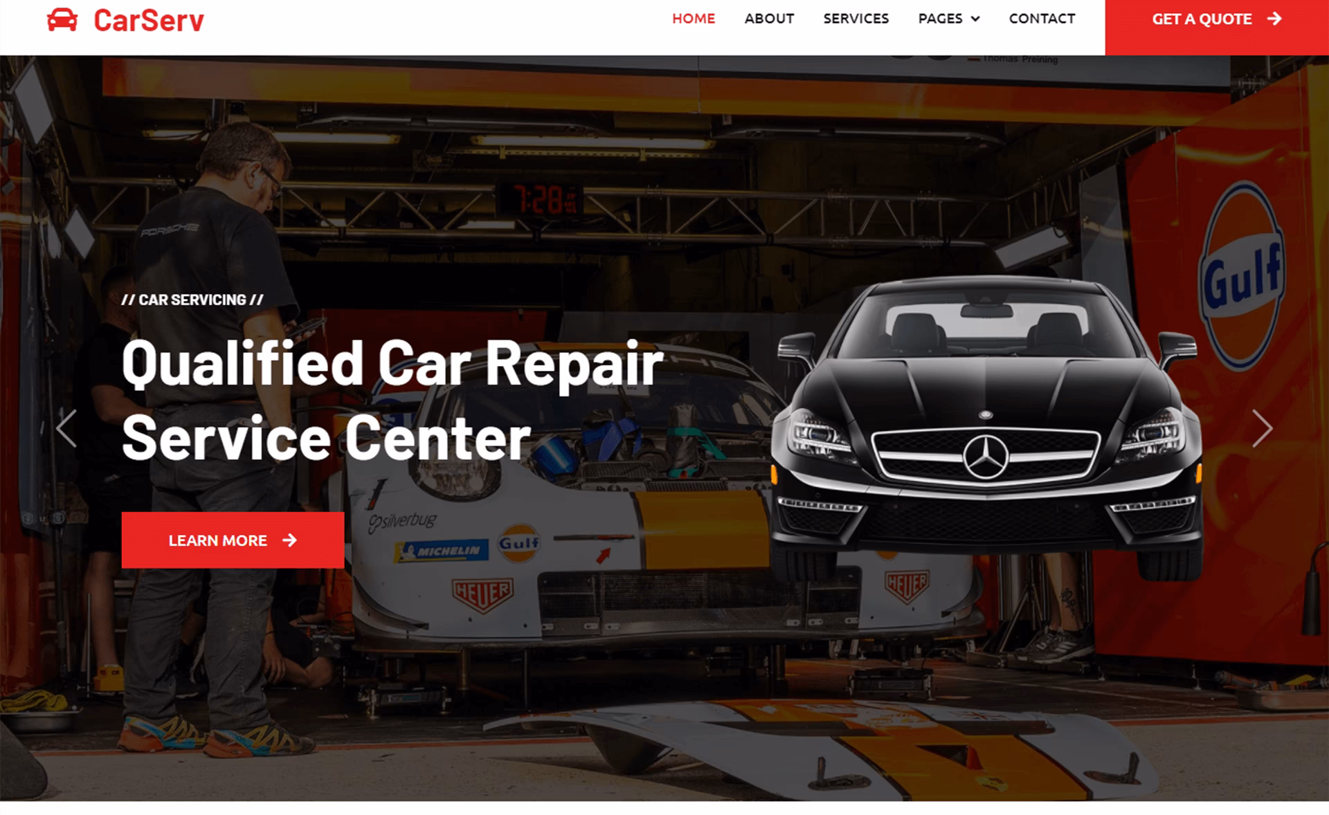 What is Motora – car repair website HTML template?