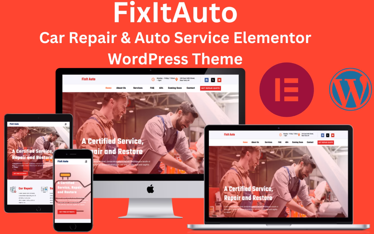 What is Malen – car service repair WordPress theme?