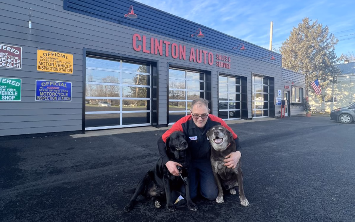 Did Clinton garage damage engine cover?