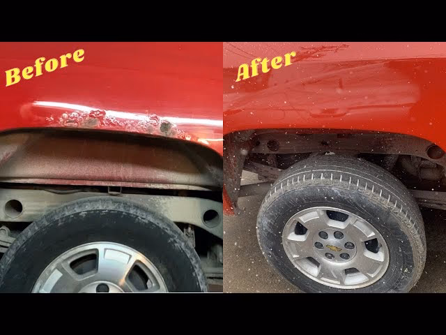 How do you prevent rust bubbles on a car?