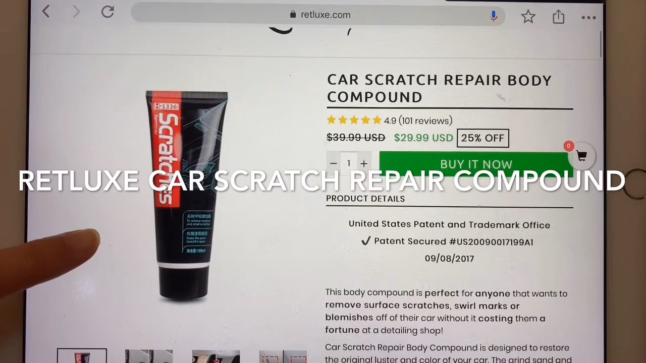 What car scratch remover is included in a kit?