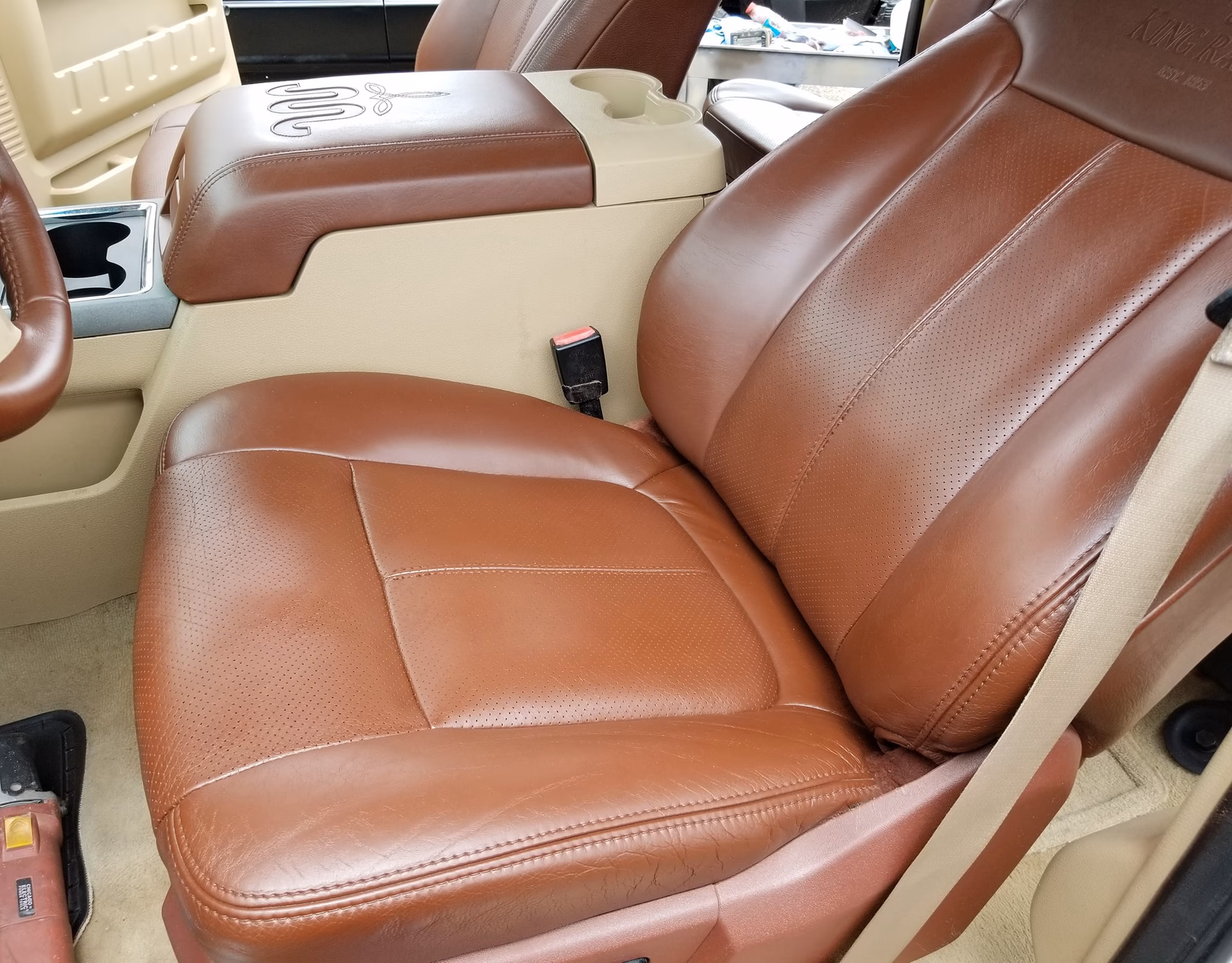 Can a leather seat be repaired?