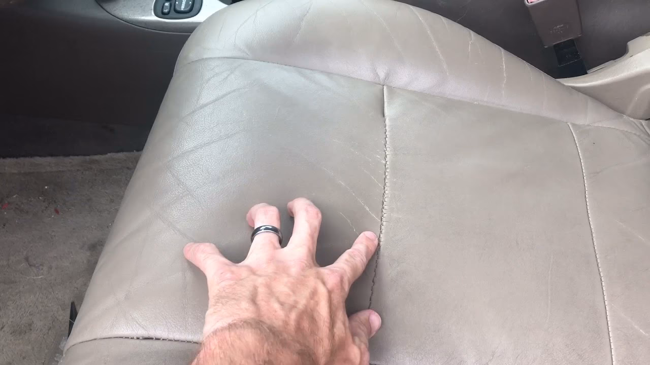 Can you repair a broken leather chair seam?