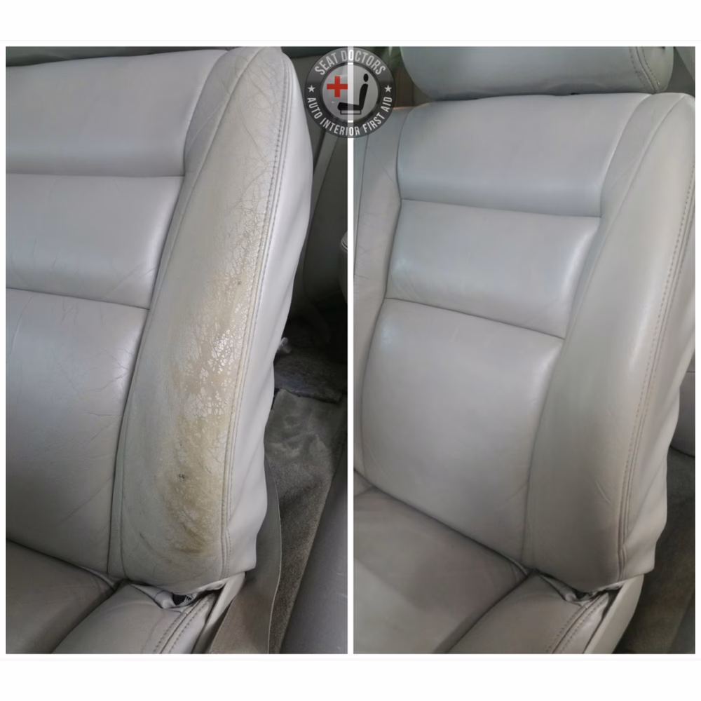 How do you repair a vinyl seat?