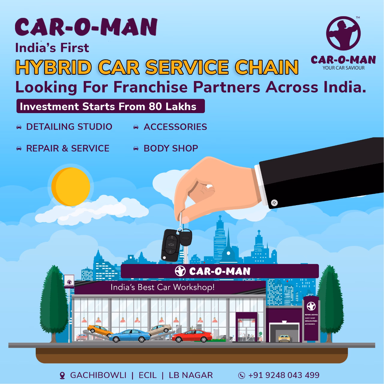 What are the potential opportunities for automotive franchises in India?