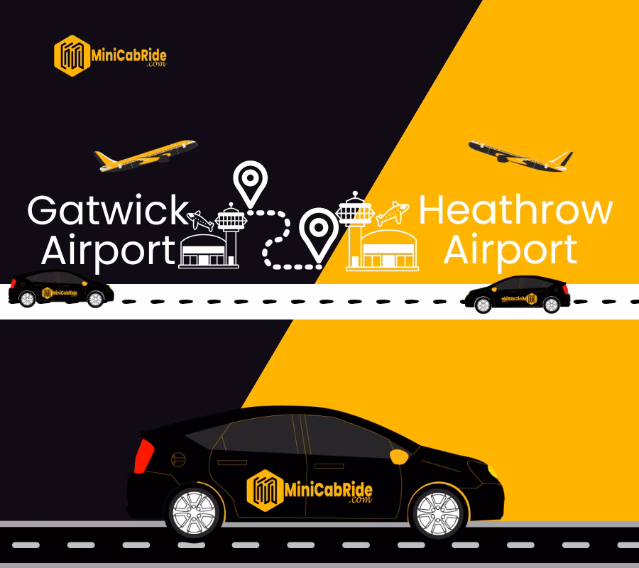 What is the airport transfer service between Gatwick and Heathrow?