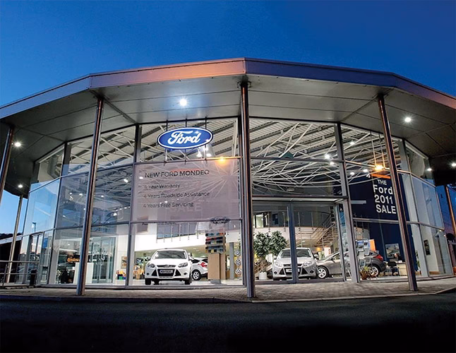 How many car services are there in Letterkenny?