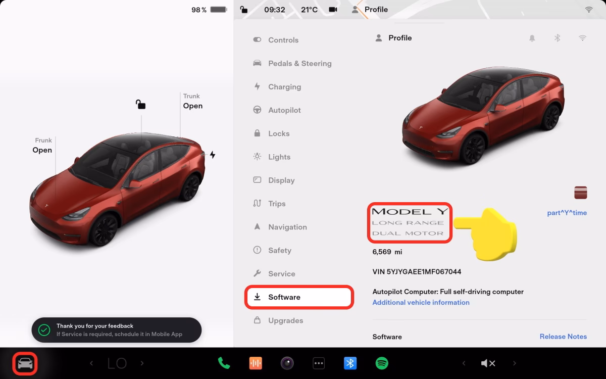 What is vehicle info mode?