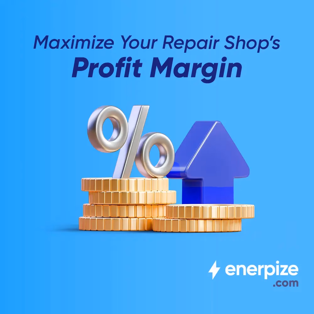 How do you calculate gross profit margin for an auto repair shop?