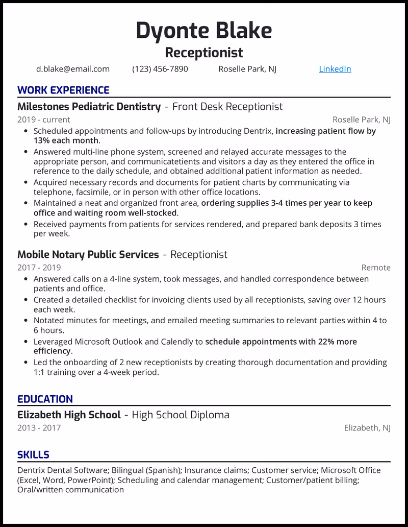 What makes a good automotive receptionist?