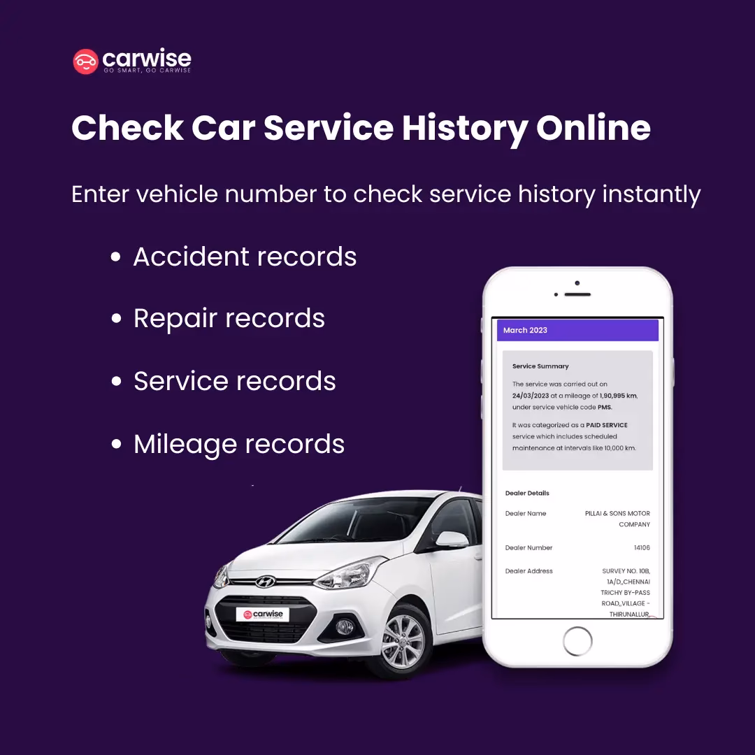 Where can I find car service & accident history?