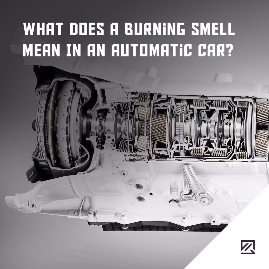 Why does my car smell burning when changing gears?