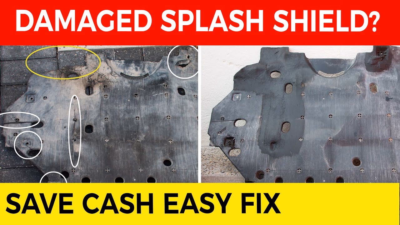 What is an engine splash shield?