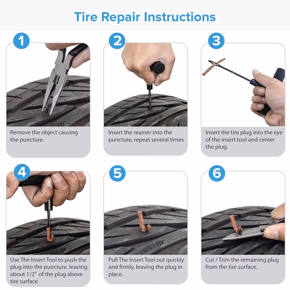 How do emergency tyre repair kits work?