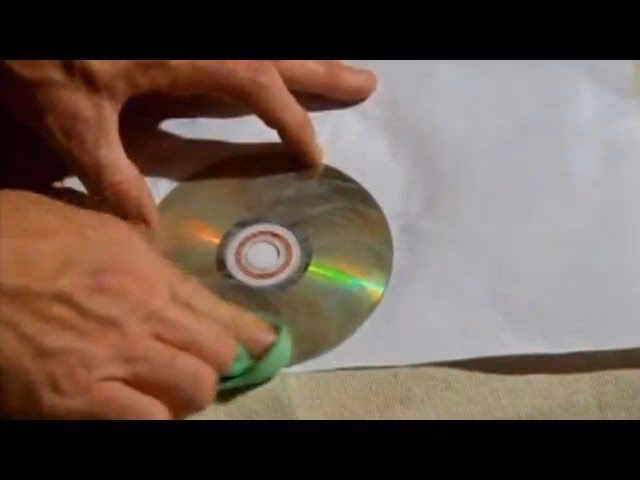 How do you repair a scratched CD?