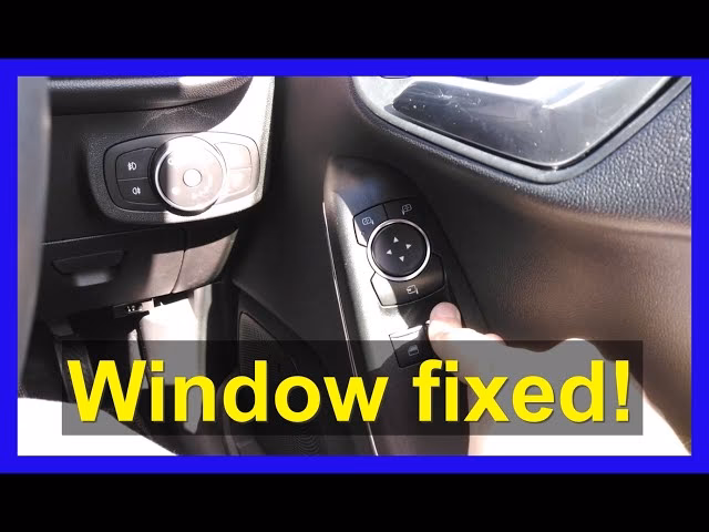 How do you fix a stuck car window?