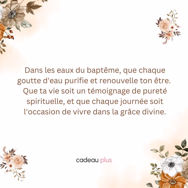 Quels sont les différents types de textes de baptême ?