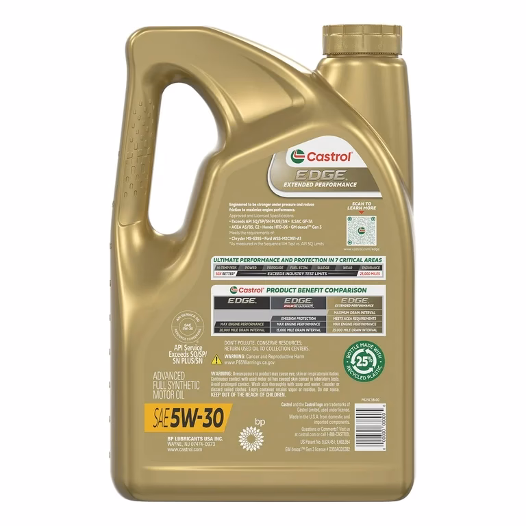 How long does Castrol Edge 0W-20 last?