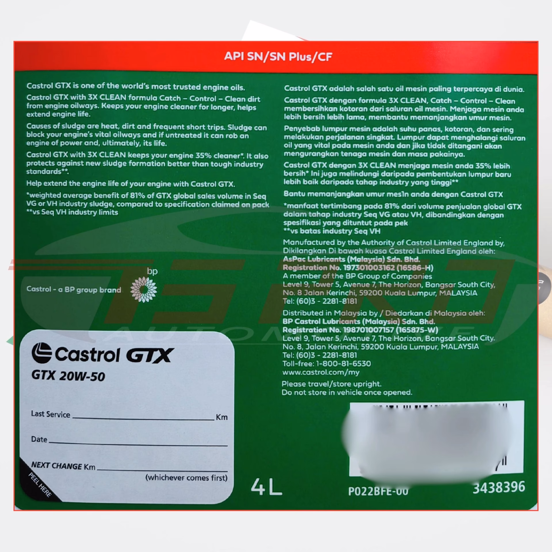 How does Castrol® GTX® work?