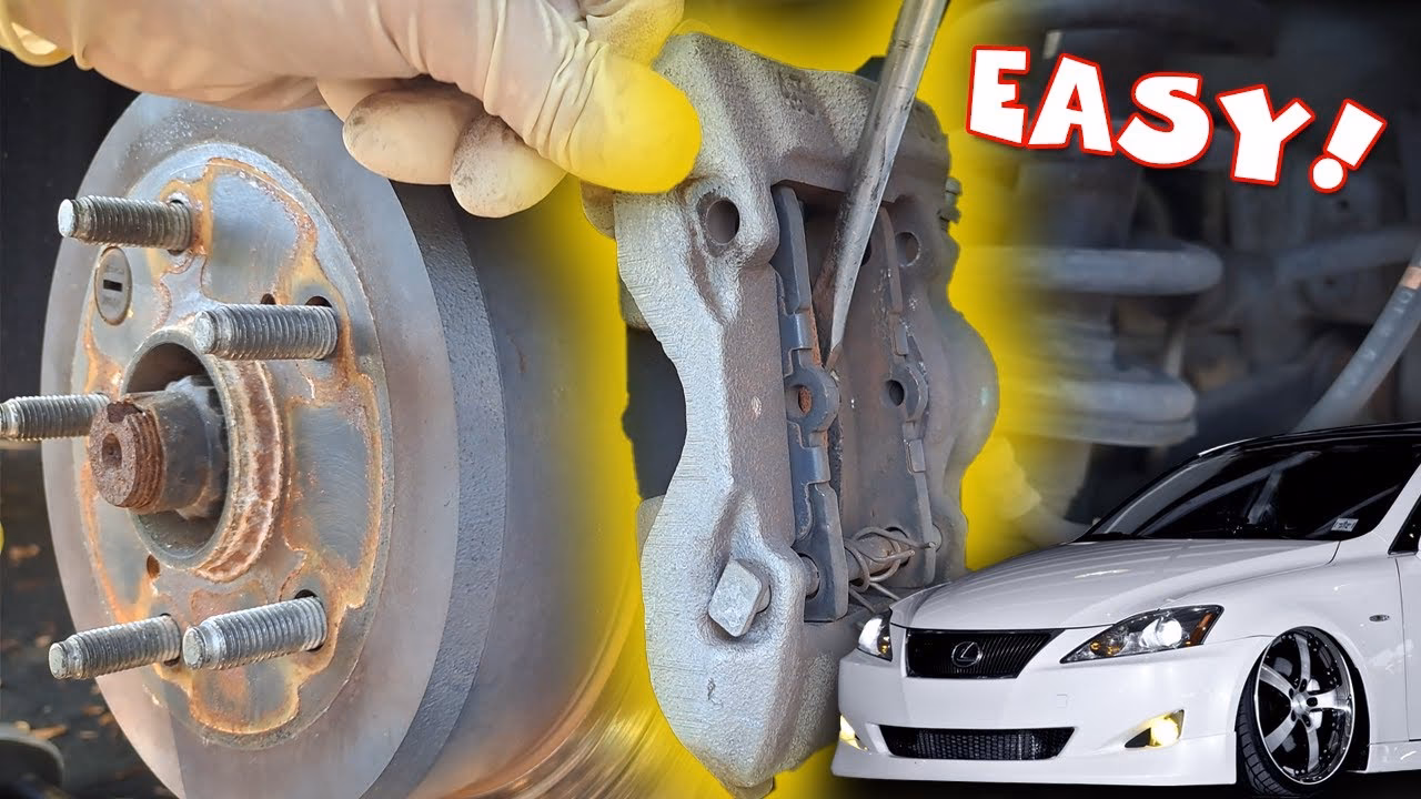 How do you remove brake pads from a car?