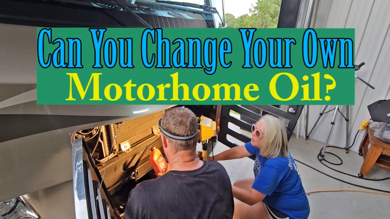Can you do an RV oil change at home?