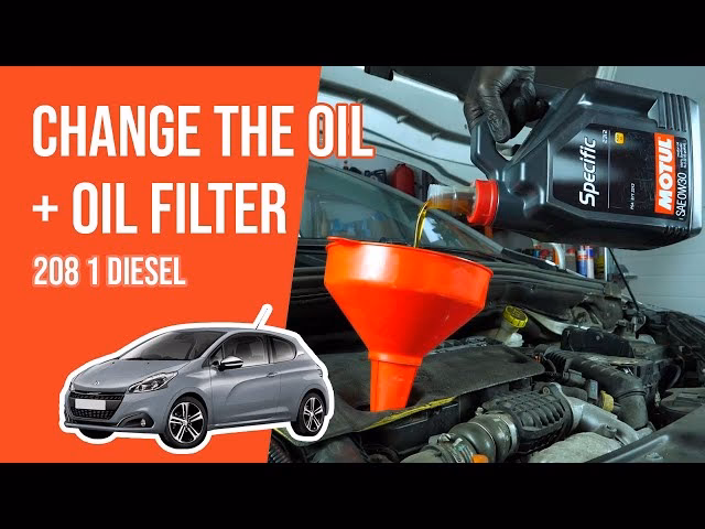 How often should a Peugeot 208 engine oil be replaced?