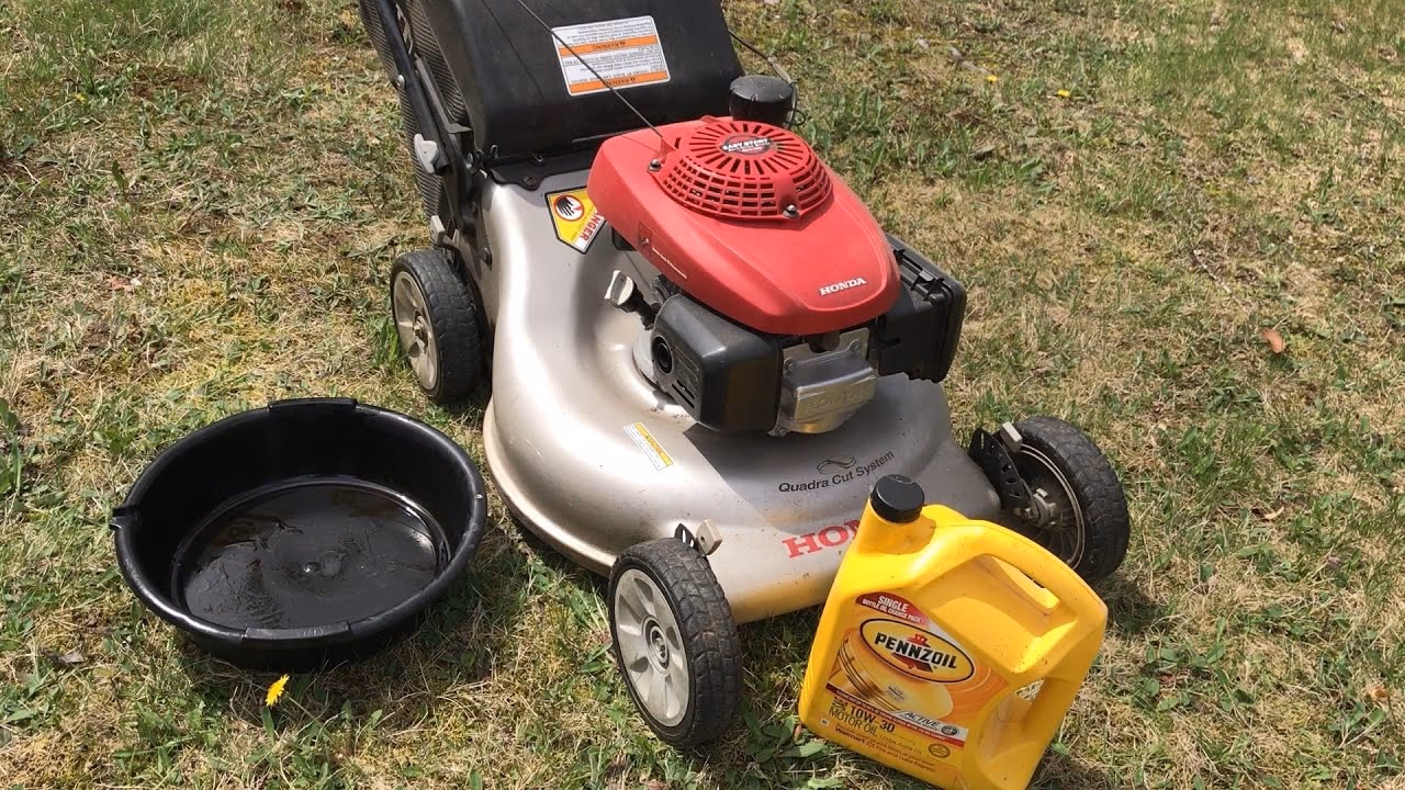 How often should a Honda lawn mower oil be changed?