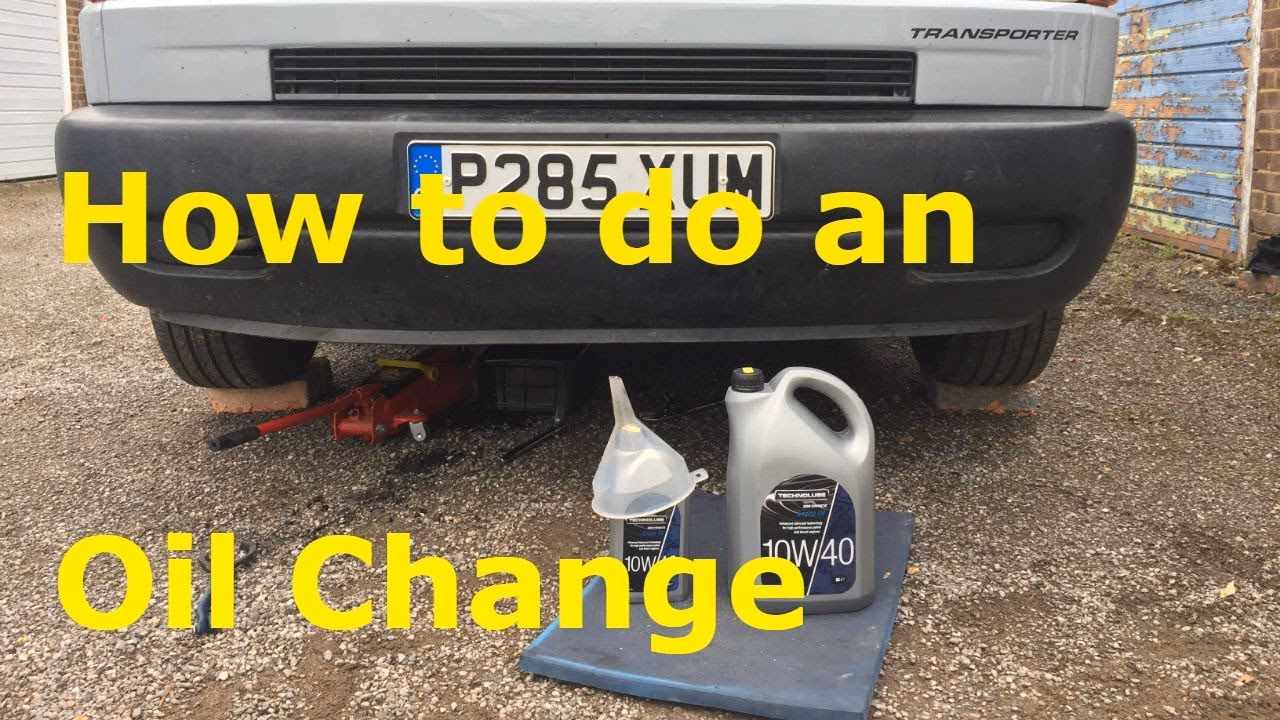 How to change oil in VW Transporter T6 minibus?