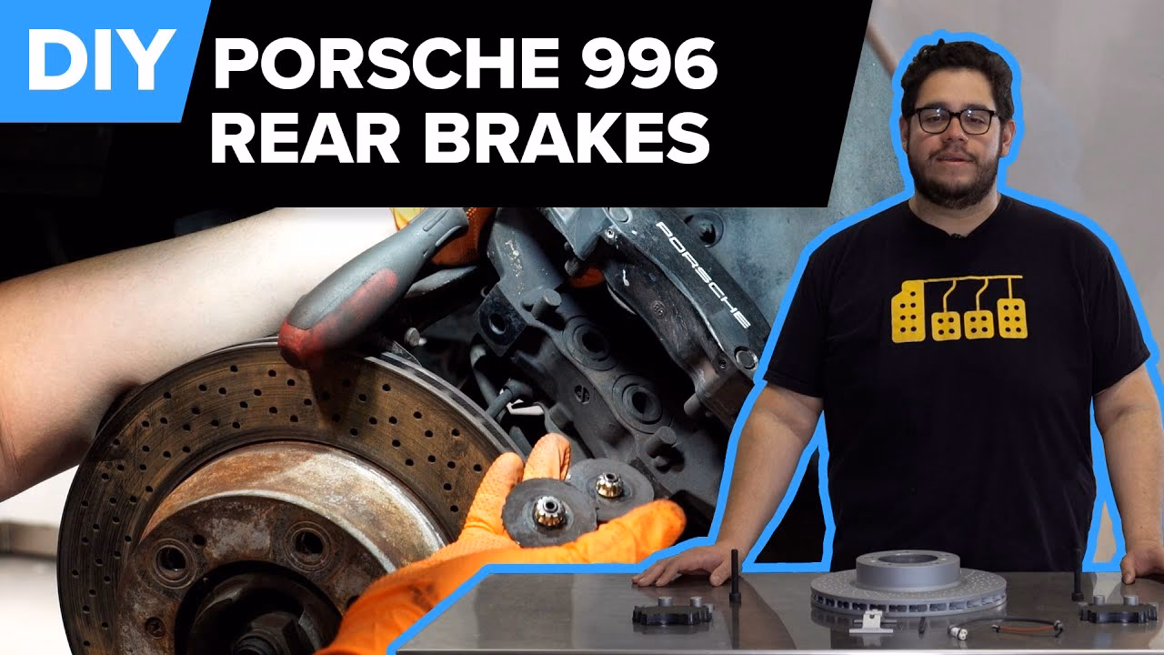 How do I change the parking brake disc on a Porsche 911 Carrera?