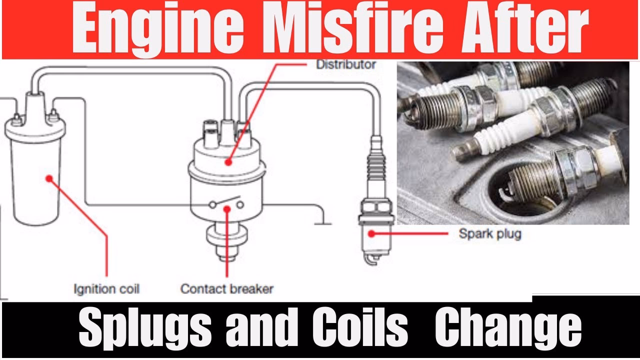Can oil in a spark plug well cause engine misfires?