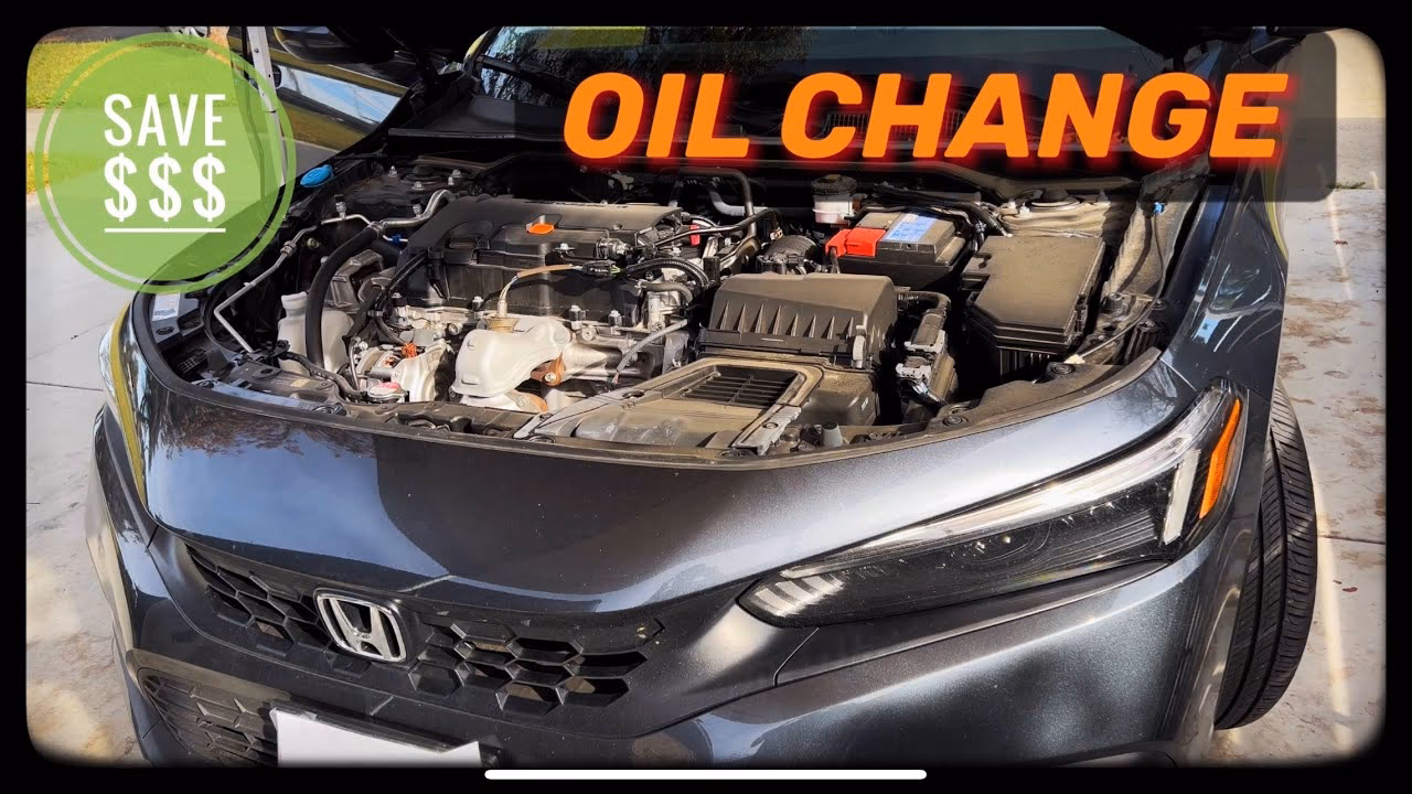 How do you change engine oil on a 2025 Honda Civic?