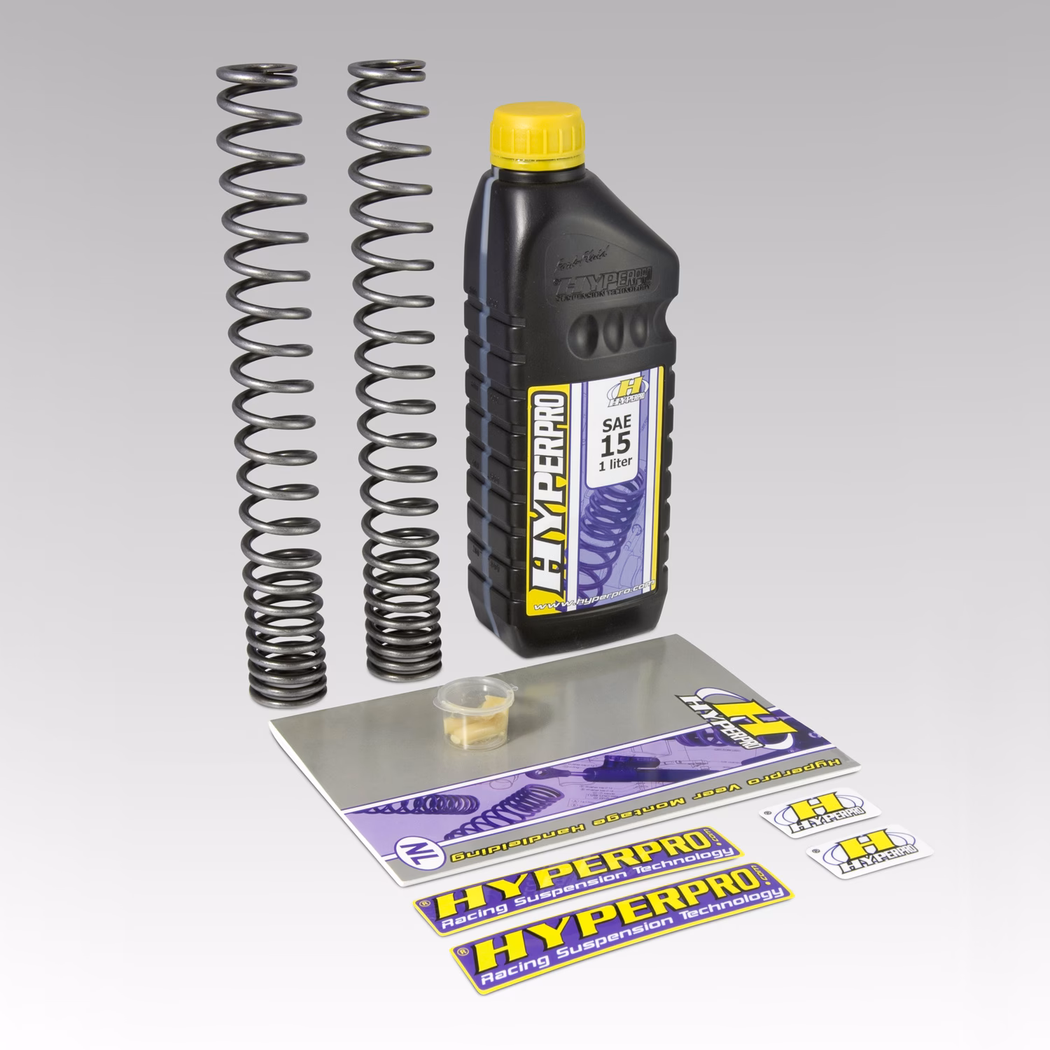 How do you lubricate a front fork?