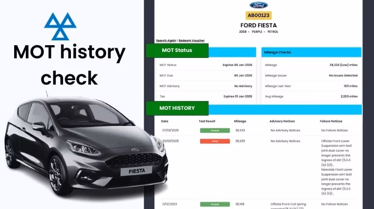 What is a free MOT history check?