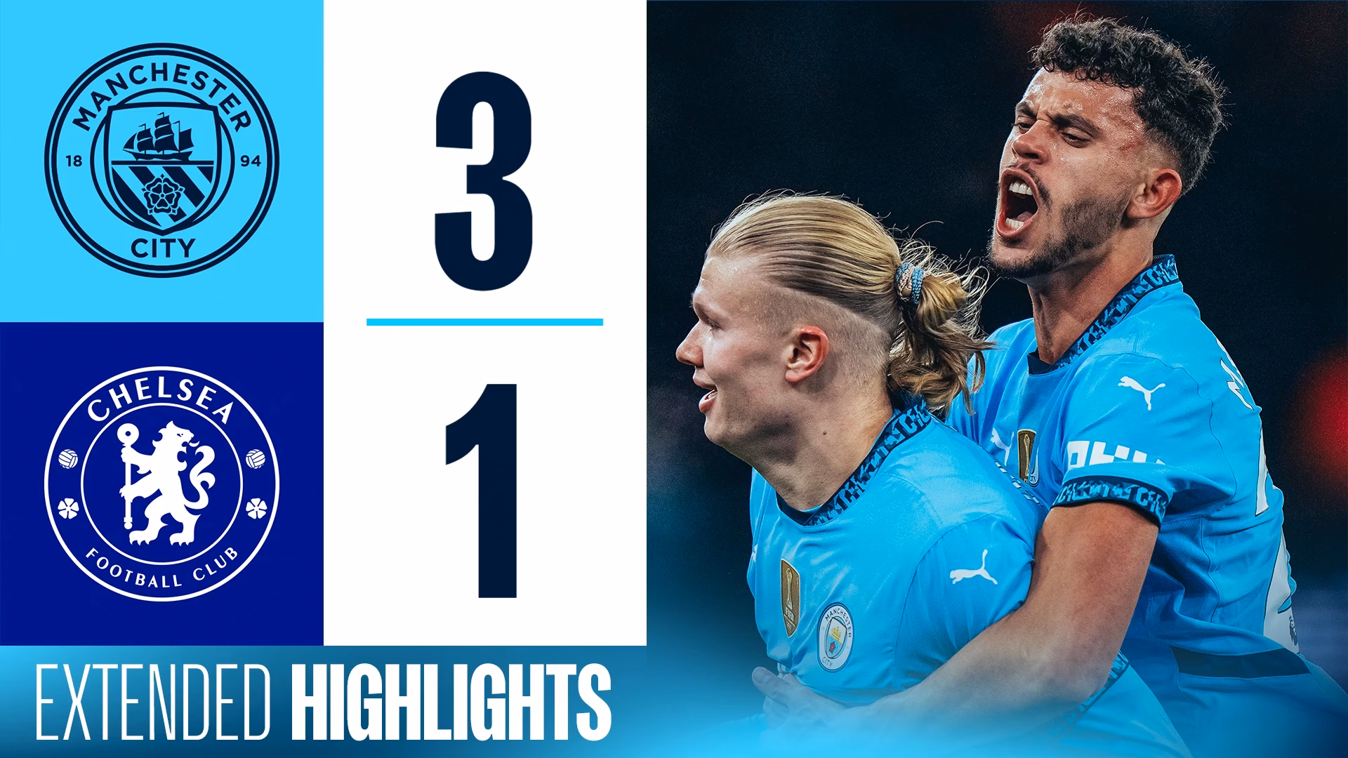 How did Chelsea compare to Man City vs Man City?
