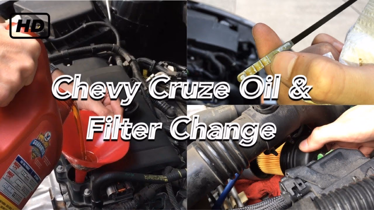 How to change engine oil in 2016 Chevrolet Cruze LT?