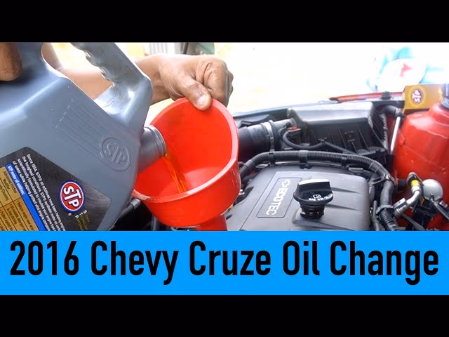 How to change engine oil in 2016 Chevrolet Cruze LT?