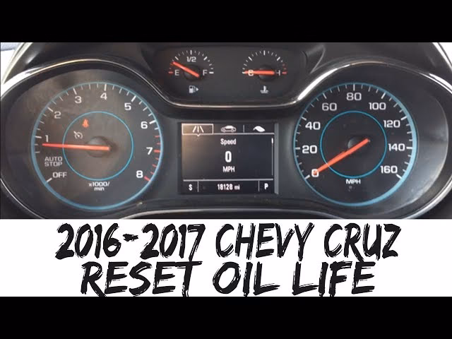 How do I Reset my 2013 Chevy Cruze oil maintenance reminder life?